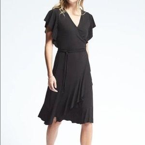 Banana Republic Flounce Wrap Dress
